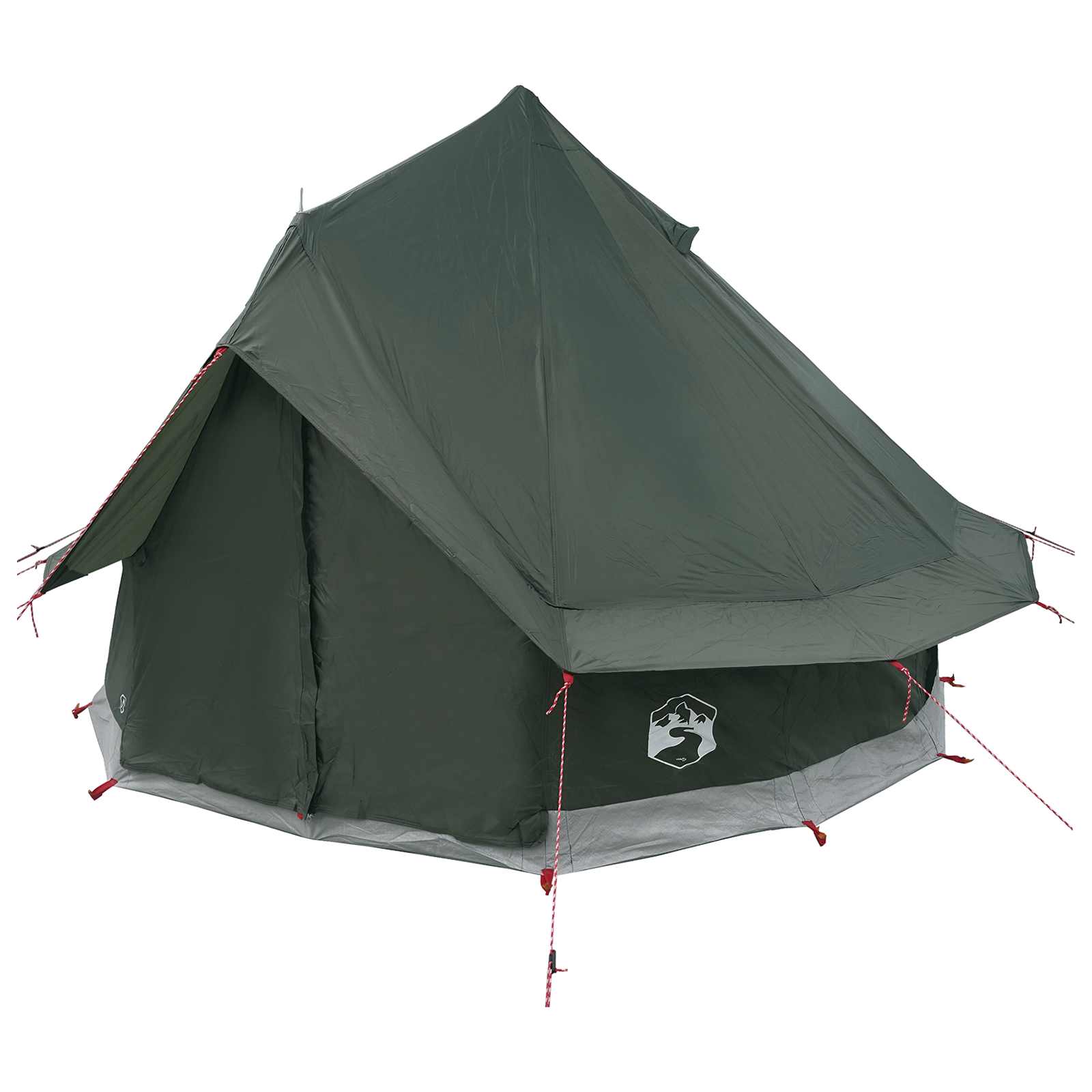 Tipi palapinė Armijos Žalia 250 x 250 cm Poliesteris ir plienas