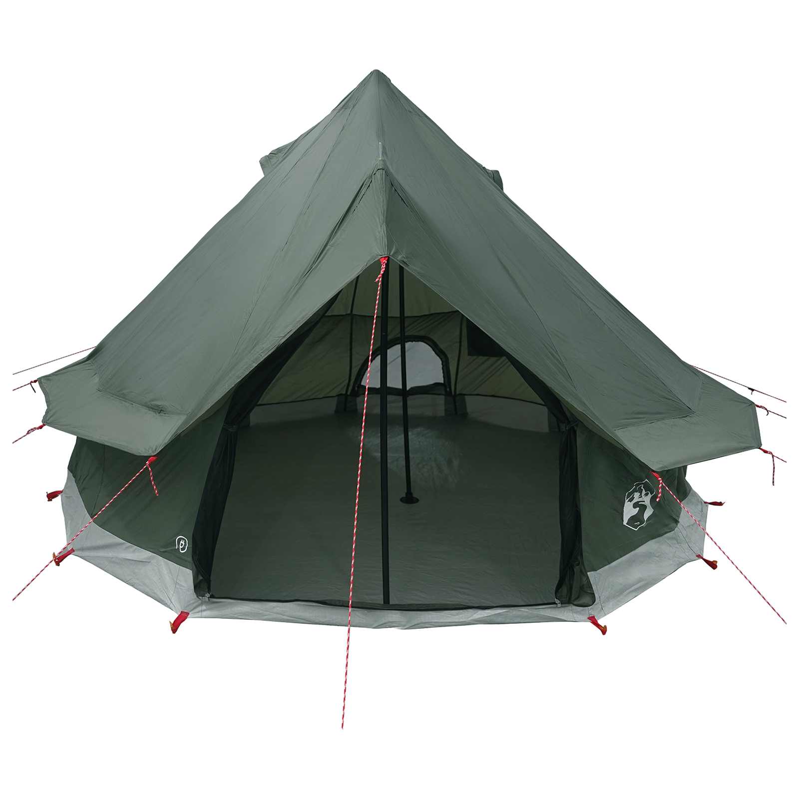 Tipi palapinė Armijos Žalia 250 x 250 cm Poliesteris ir plienas