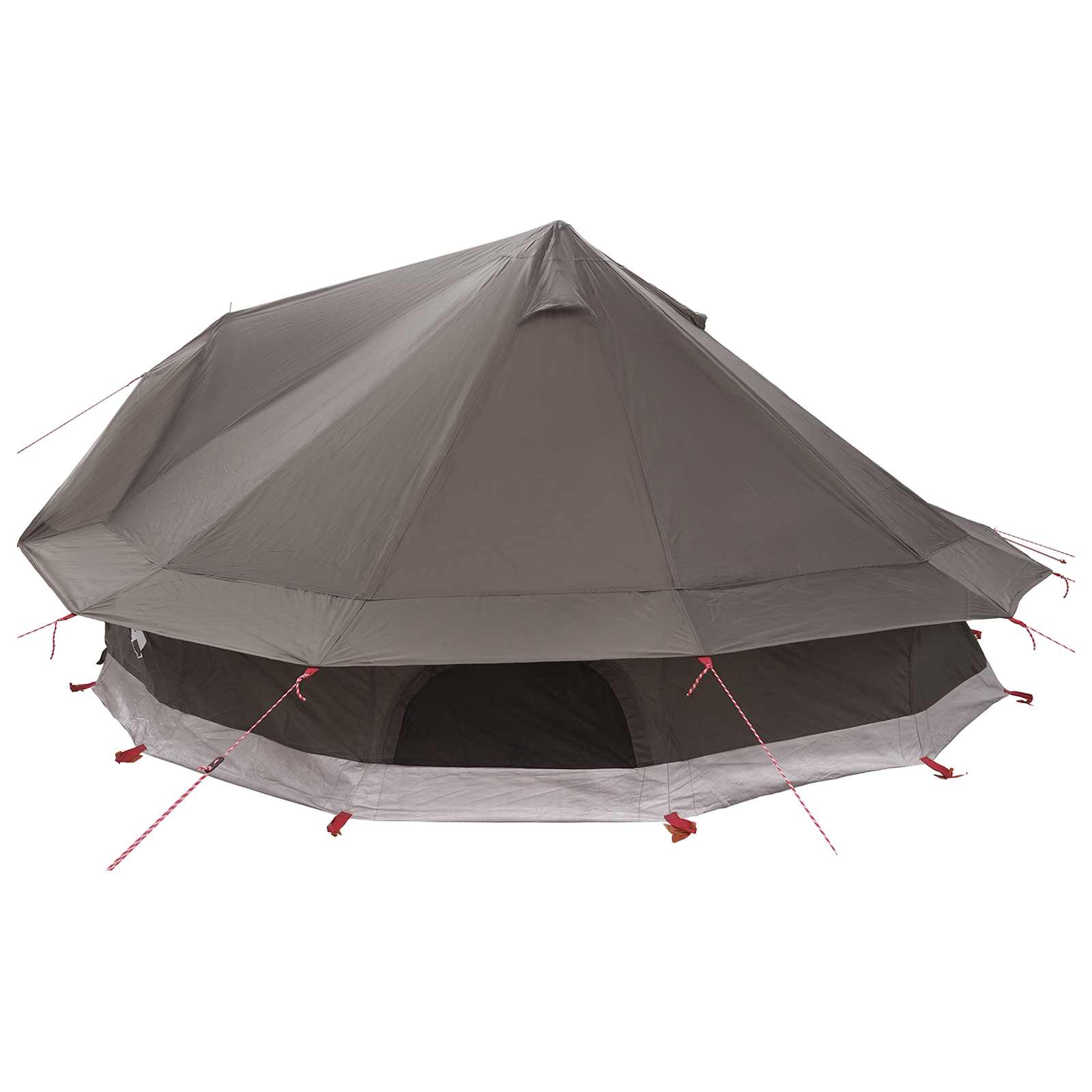 Tipi palapinė su stogu Ruda Pilka 800 x 800 x 430 cm