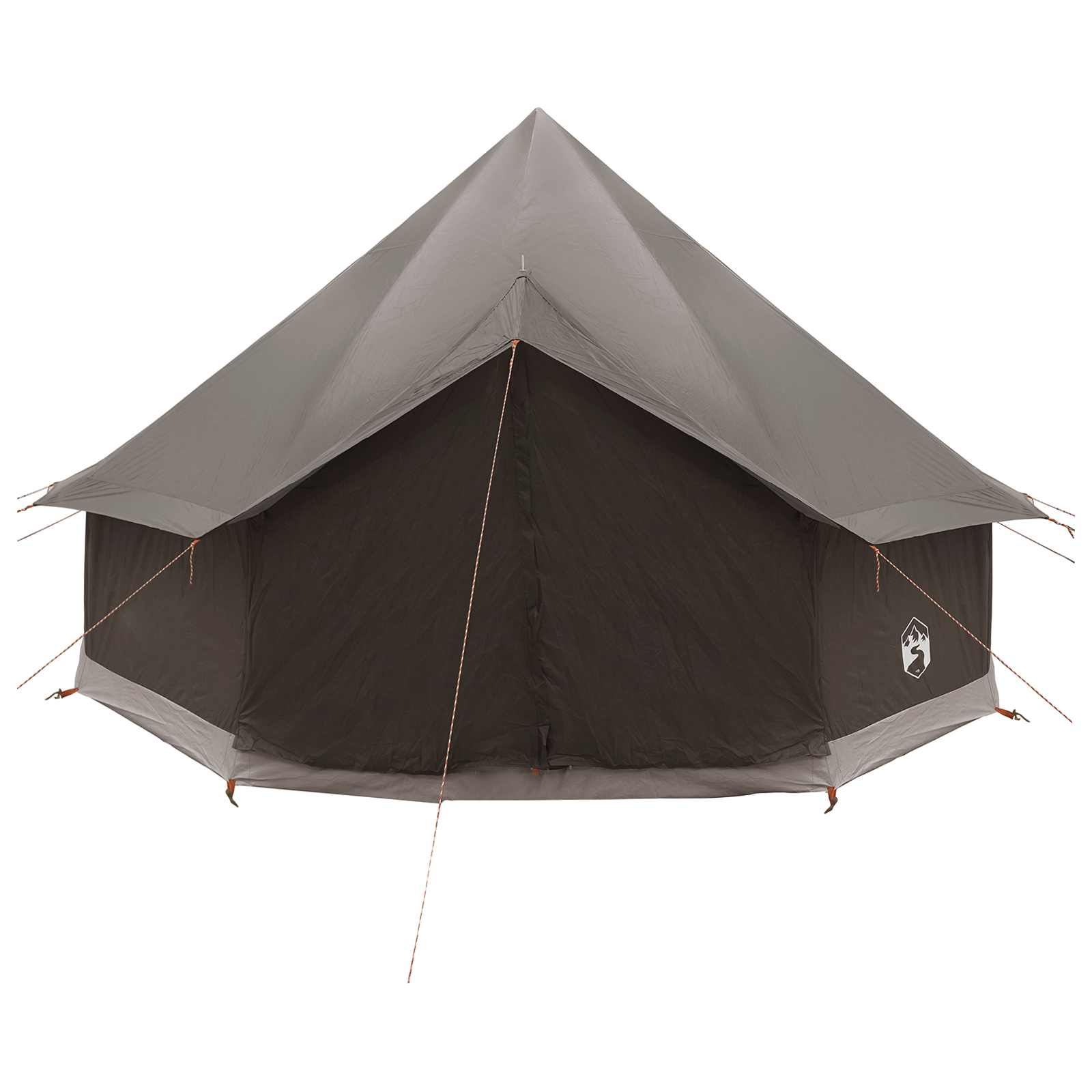 Tipi palapinė su stogu Ruda Pilka 300 x 300 x 200 cm