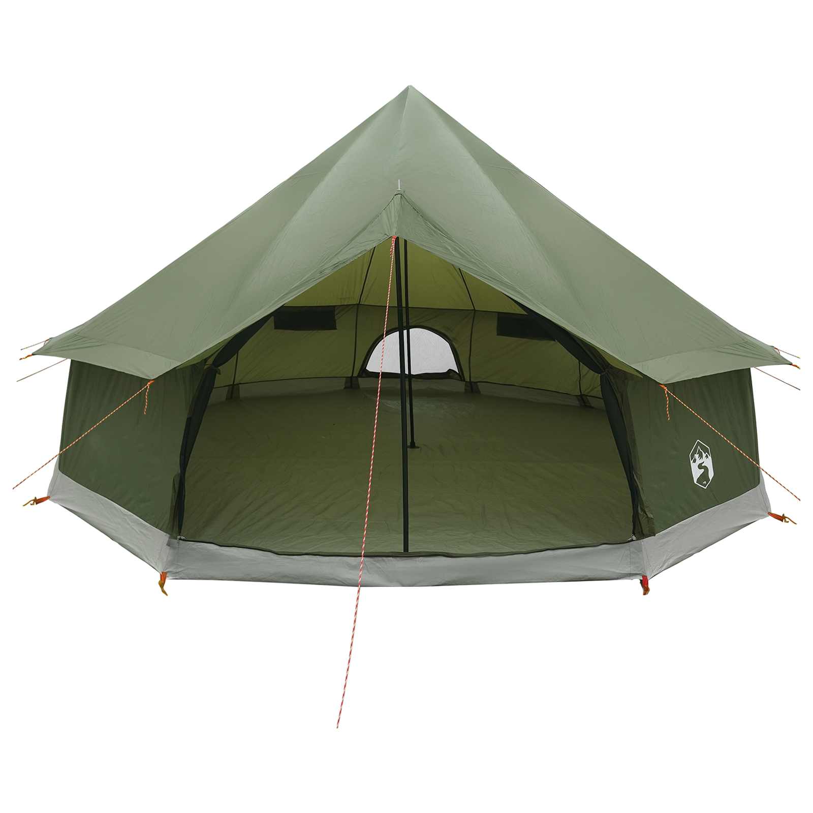 Tipi palapinė su stogu Alyvuogių žalia 400 x 400 x 250 cm