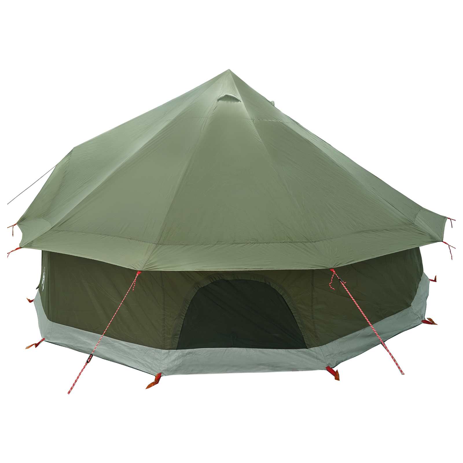 Tipi palapinė su stogu Alyvuogių žalia 400 x 400 x 250 cm