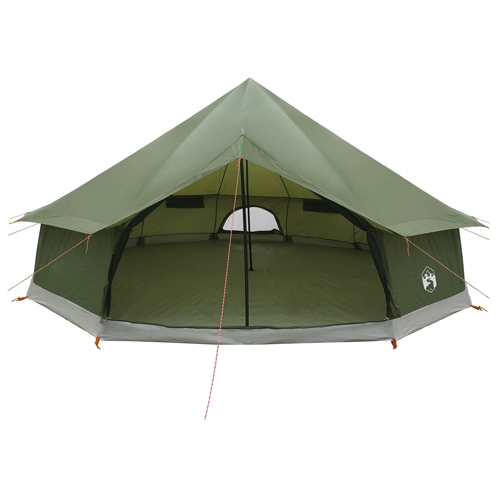 Tipi palapinė su stogu Alyvuogių žalia 600 x 600 x 350 cm