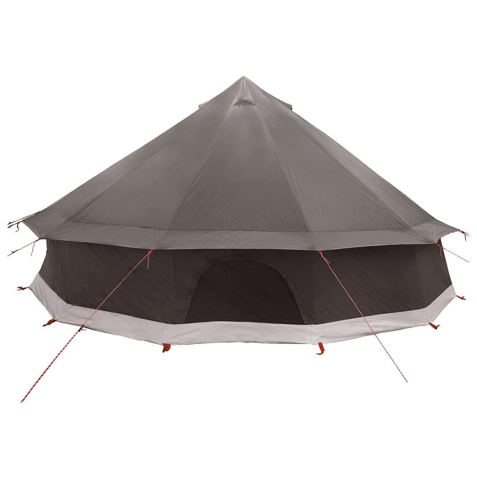 Tipi palapinė su stogu Ruda Pilka 600 x 600 x 350 cm