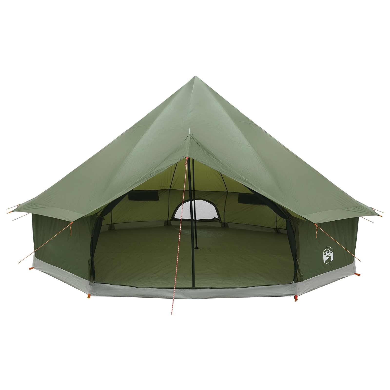 Tipi palapinė su stogu Alyvuogių žalia 500 x 500 x 300 cm
