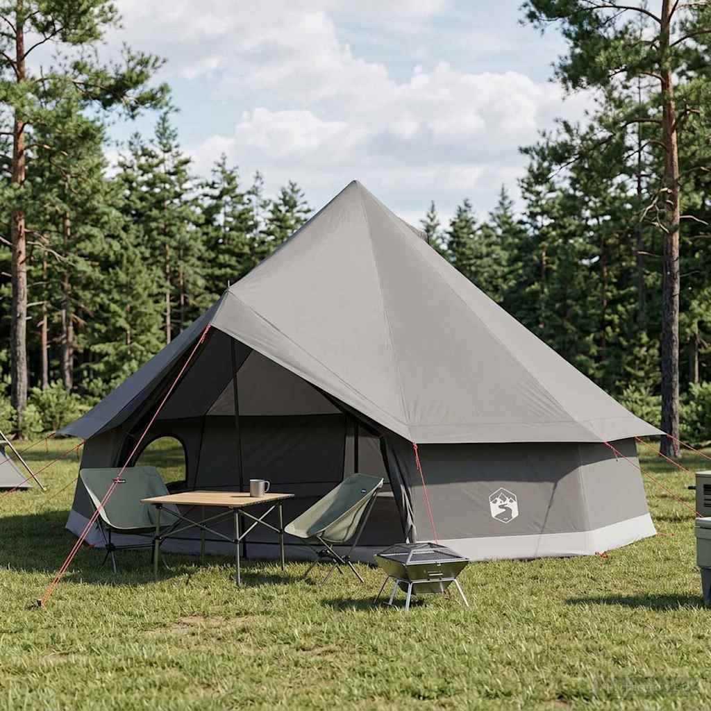Tipi palapinė su stogu Ruda Pilka 500 x 500 x 300 cm