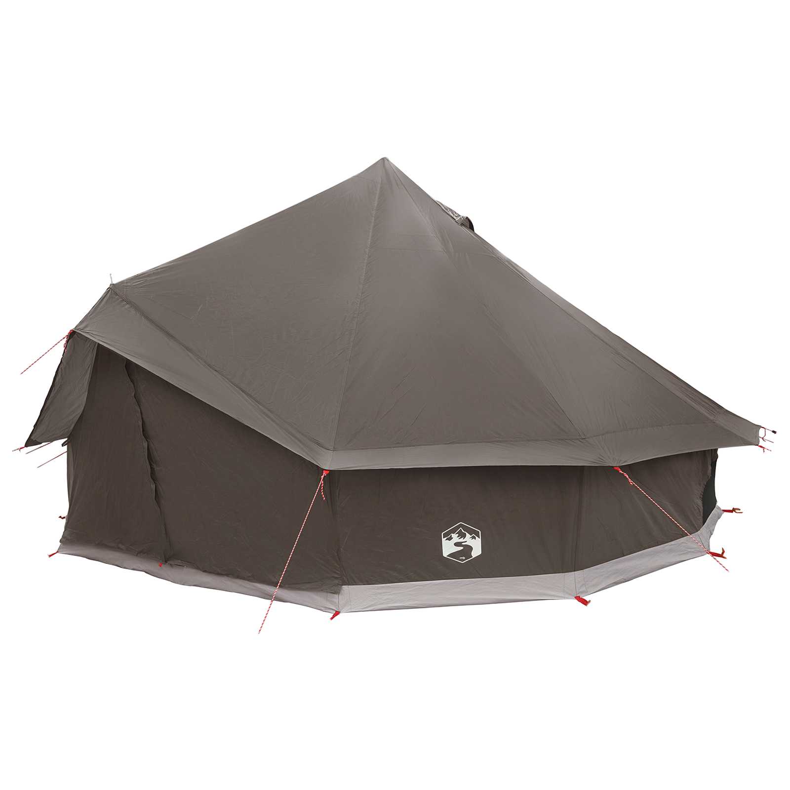Tipi palapinė su stogu Ruda Pilka 500 x 500 x 300 cm
