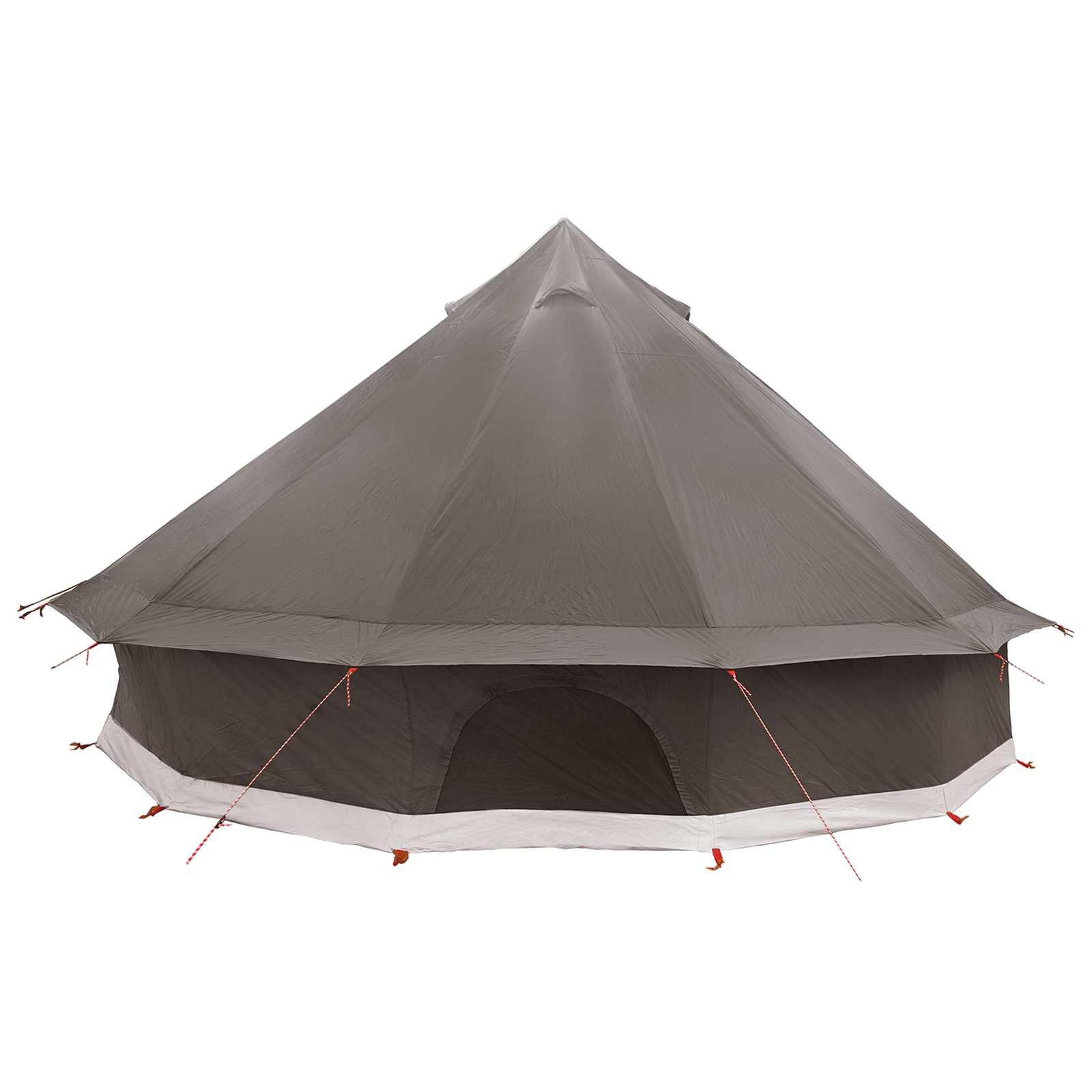 Tipi palapinė su stogu Ruda Pilka 500 x 500 x 300 cm
