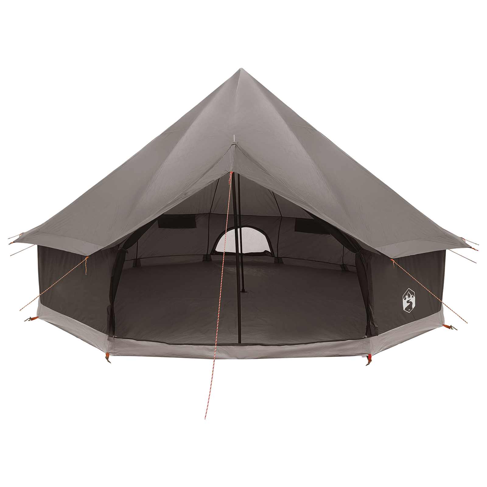 Tipi palapinė su stogu Ruda Pilka 500 x 500 x 300 cm