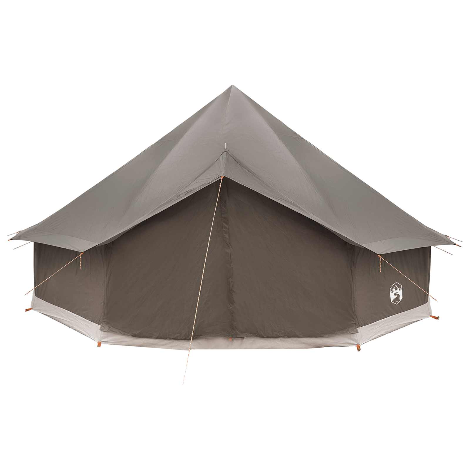 Tipi palapinė su stogu Ruda Pilka 500 x 500 x 300 cm