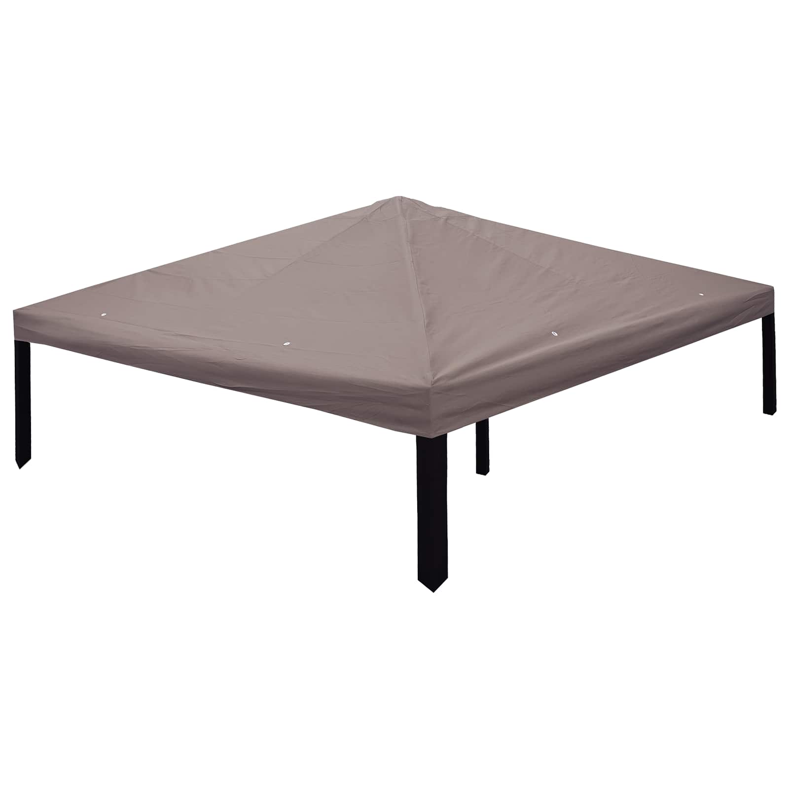 Paviljono uždanga Taupe 300 x 300 cm Poliesteris ir plienas