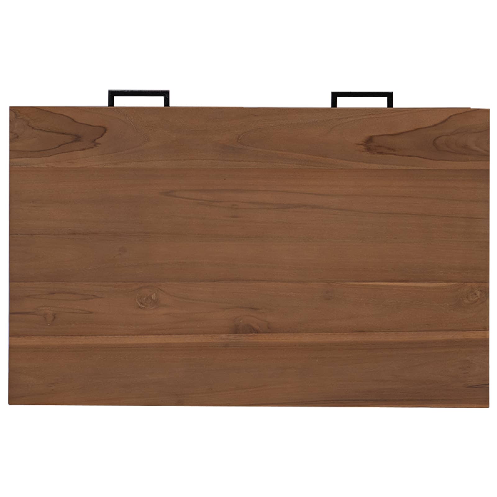 Stalas su stalčiais Natūrali Kieto teka medžio 80 x 50 x 75 cm