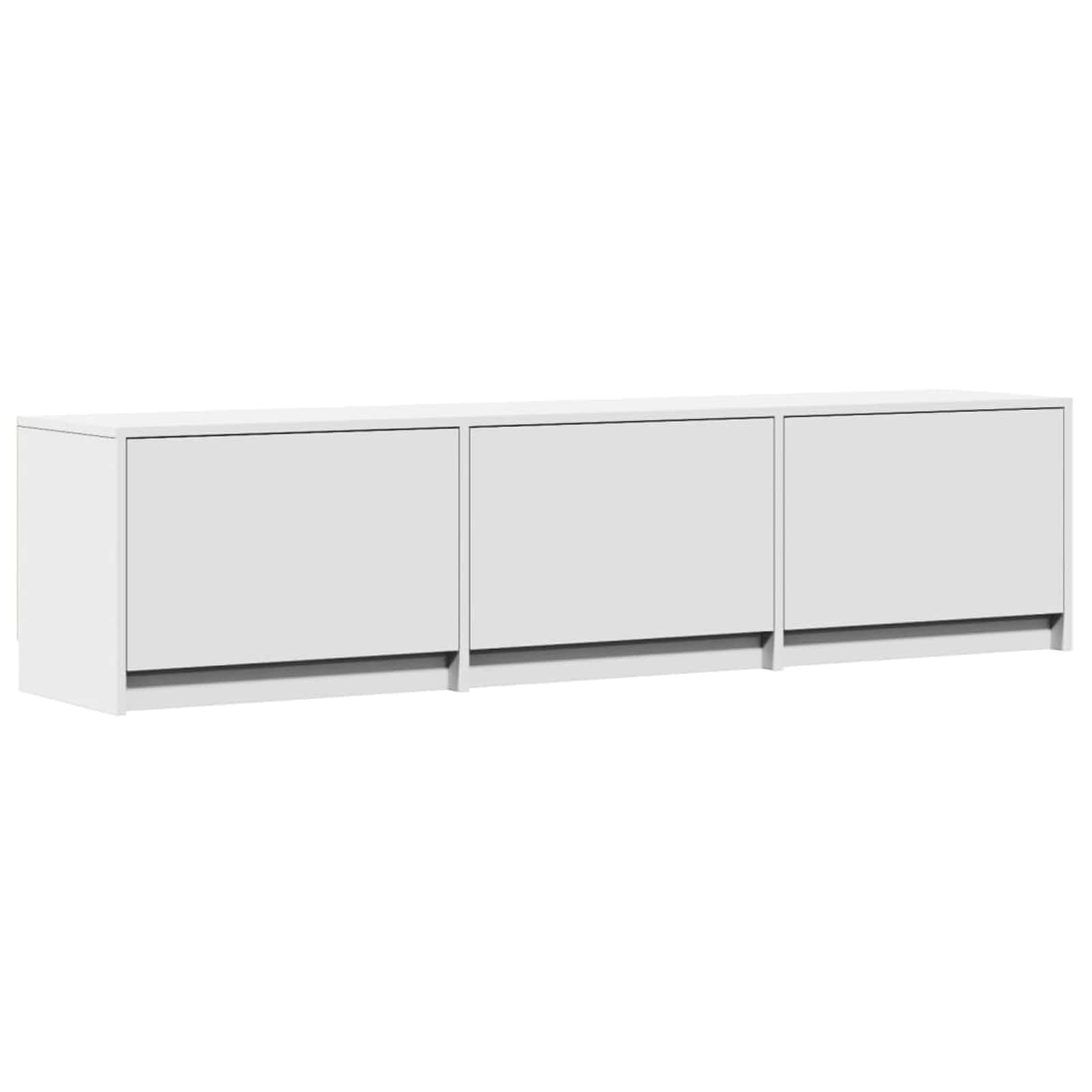 TV skapītis Balts 165 x 34 x 40 cm Apstrādāta koksne