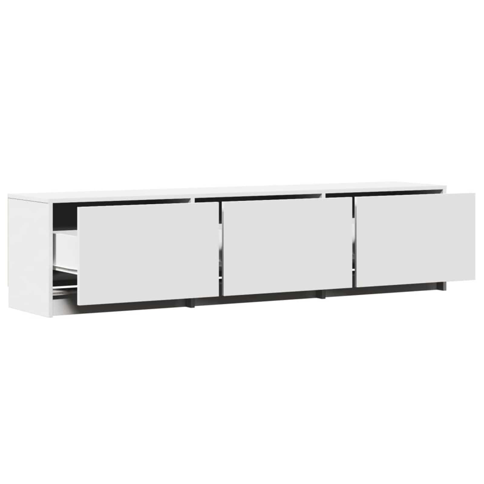 TV skapītis Balts 165 x 34 x 40 cm Apstrādāta koksne