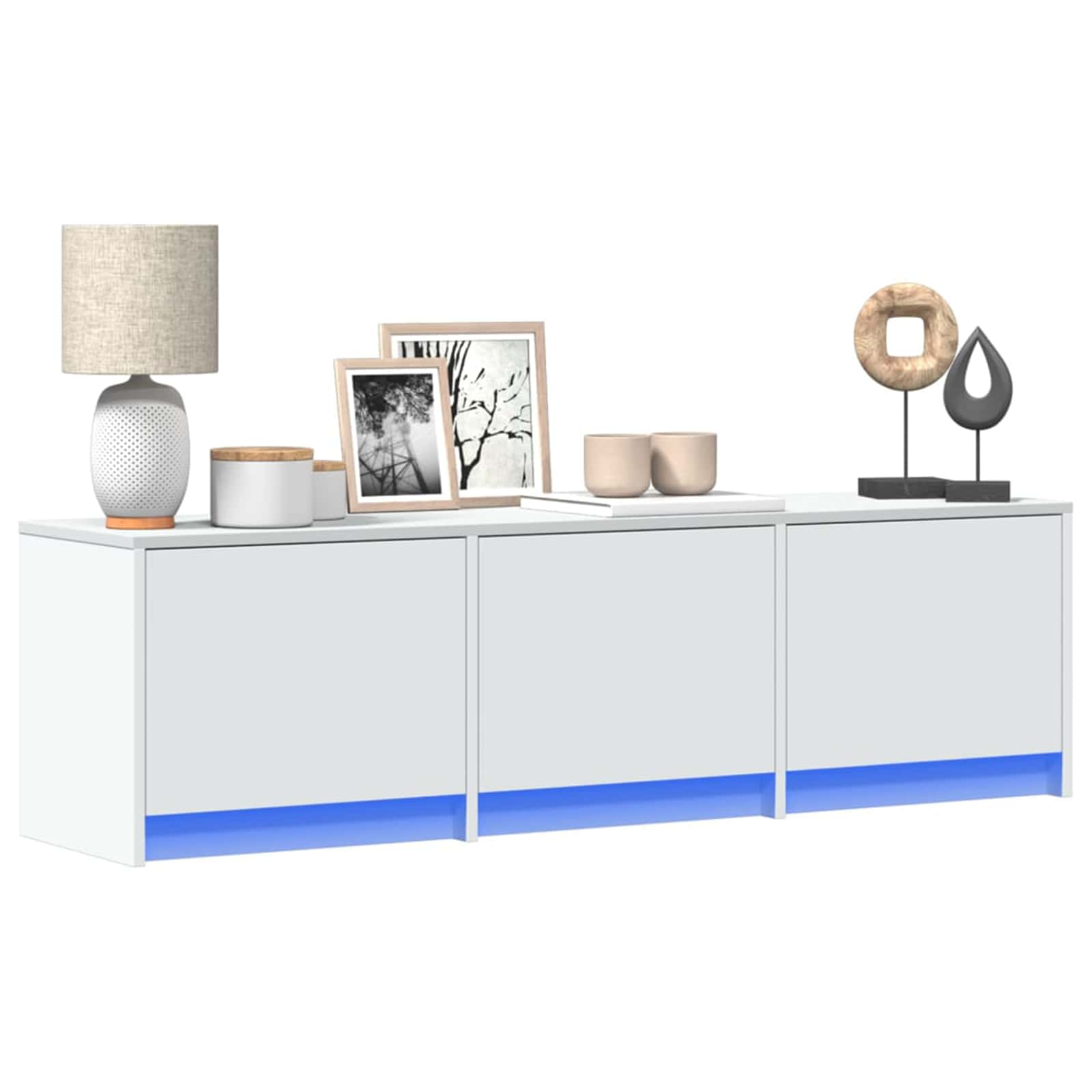 TV Cabinet White 140x34x40 cm Engineered Wood