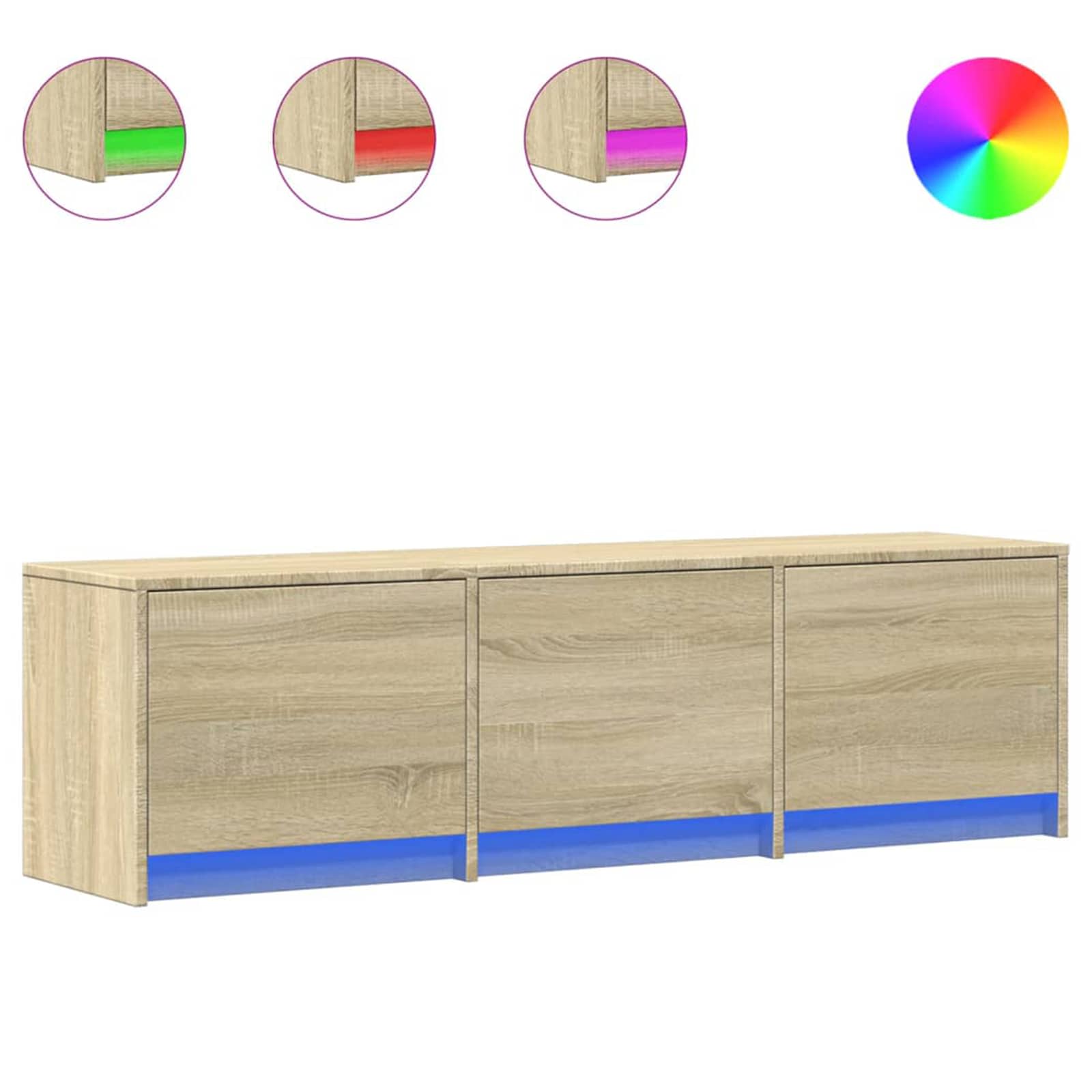 TV Cabinet Sonoma 140 x 34 x 40 cm Engineered Wood