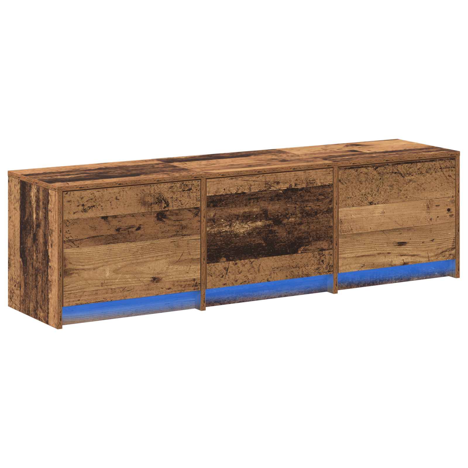 TV Cabinet with LED Old Wood 140 x 34 x 40 cm