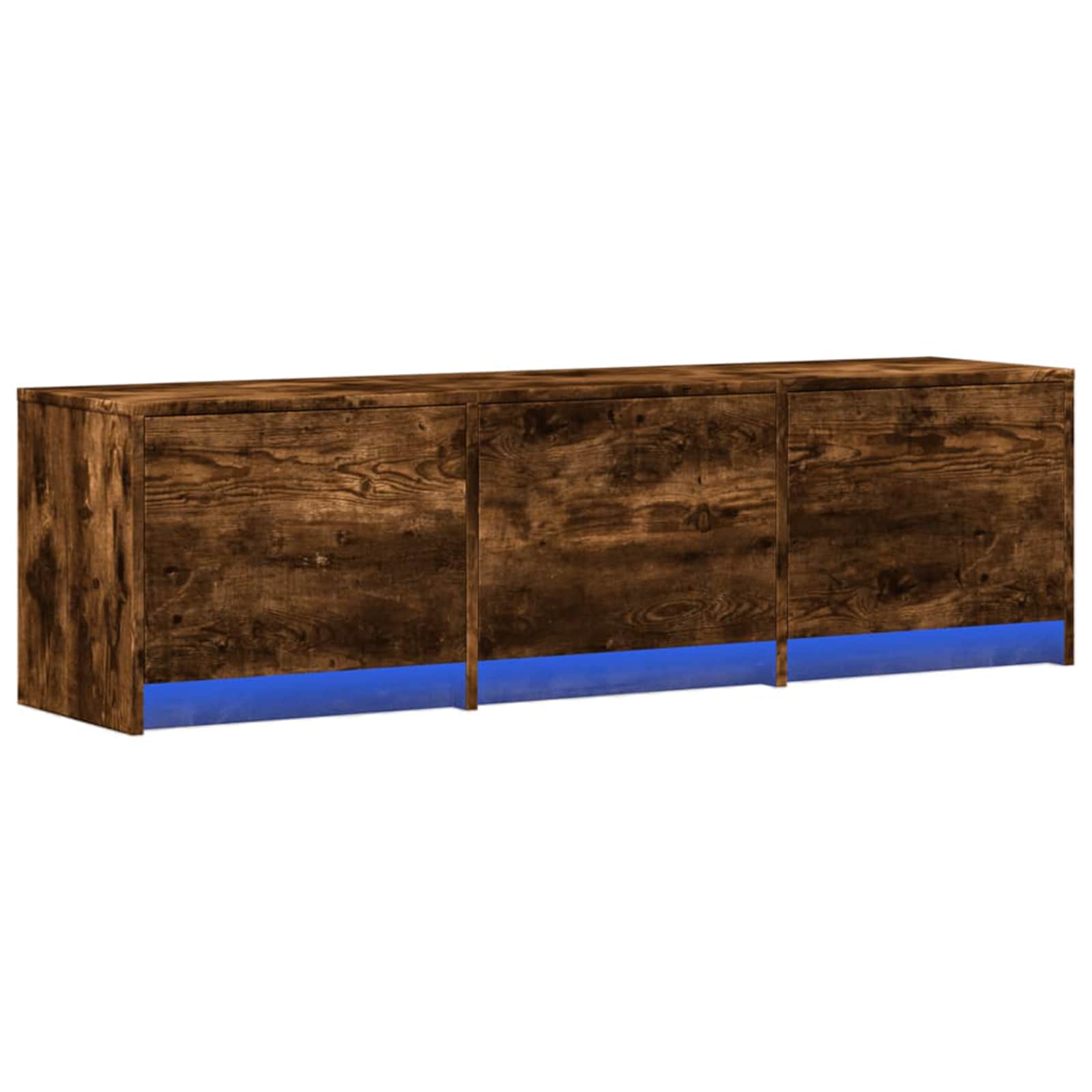 TV skapītis ar LED Smoked ozols 140 x 34 x 40 cm