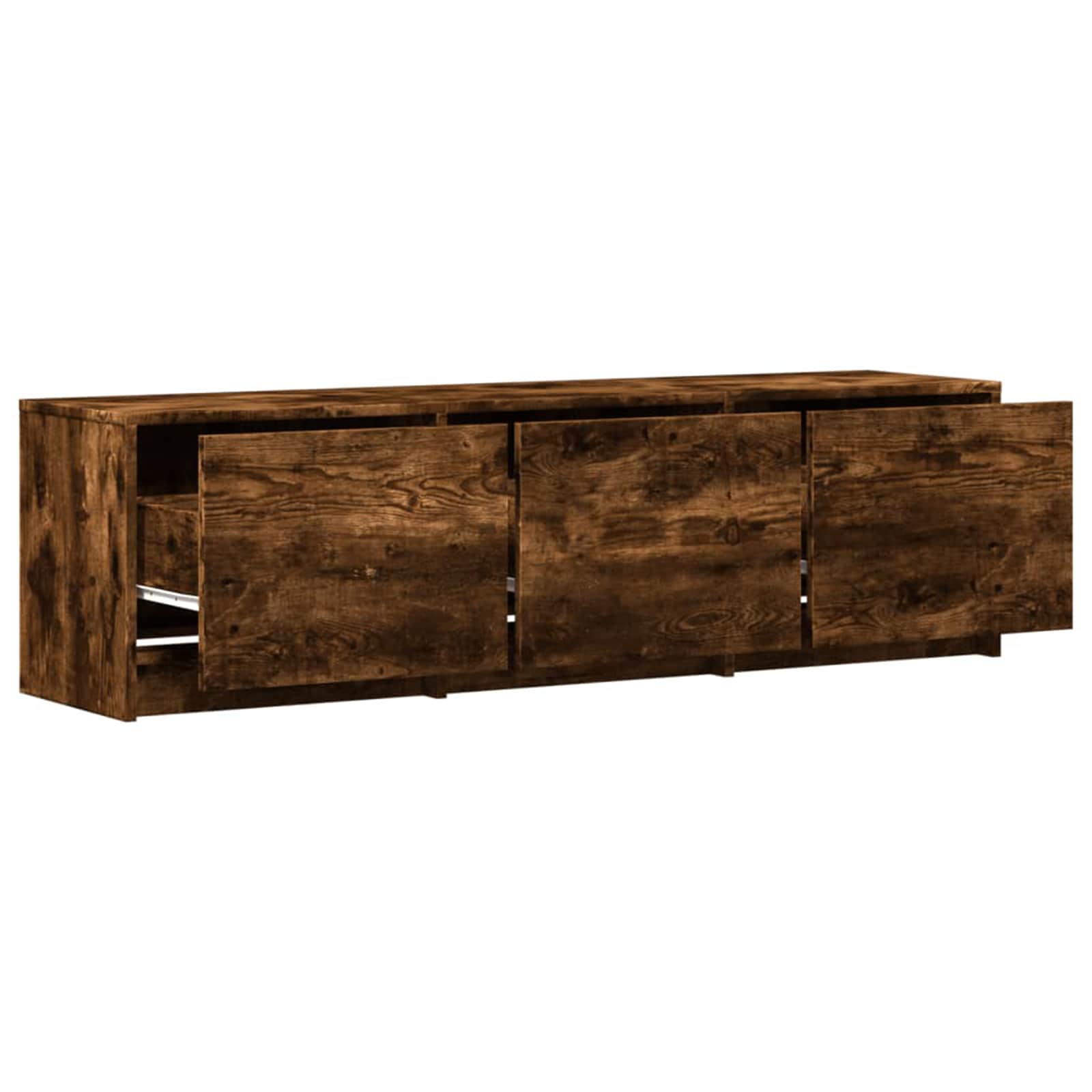 TV skapītis ar LED Smoked ozols 140 x 34 x 40 cm
