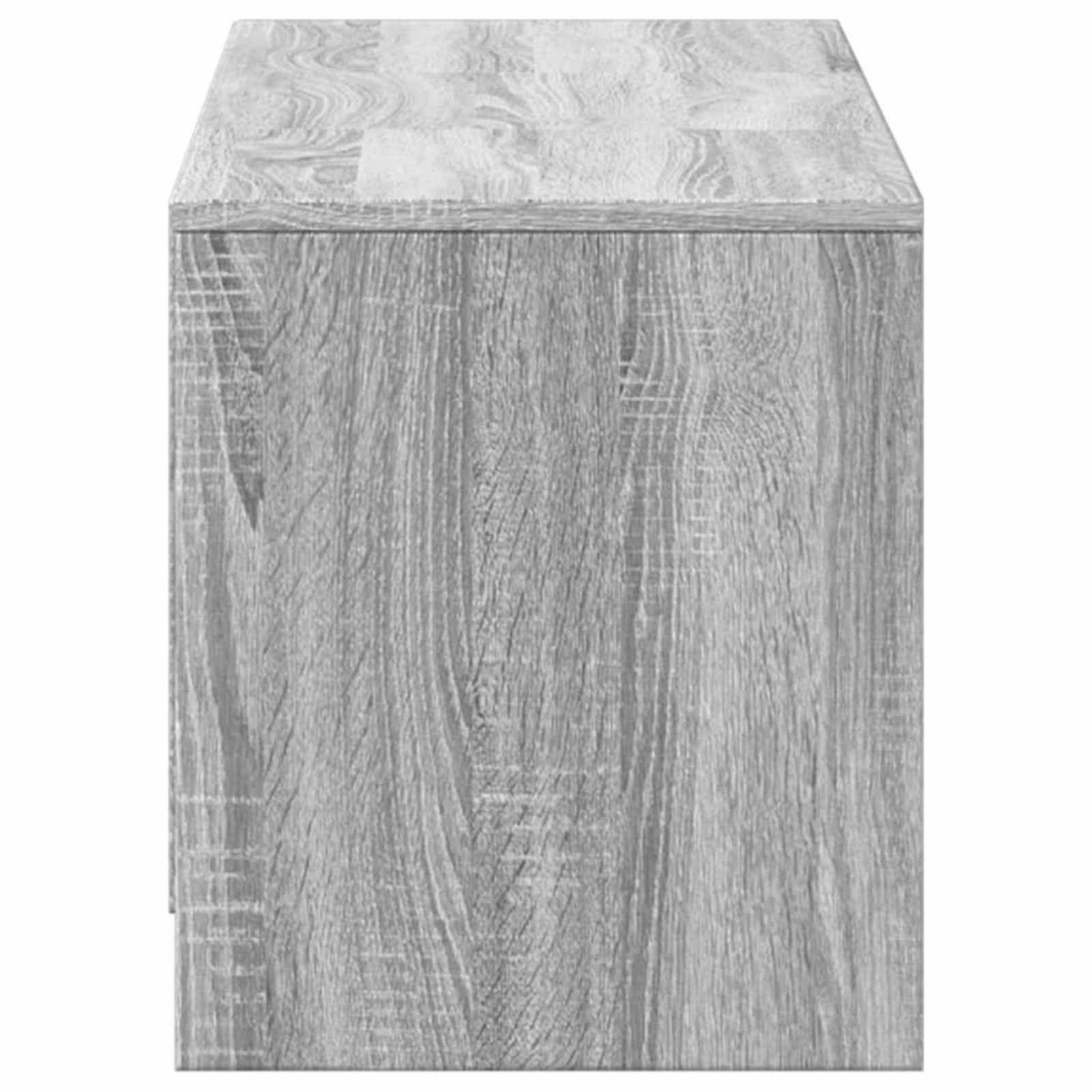 TV skapītis ar LED apgaismojumu Sonoma pelēks 140x34x40 cm