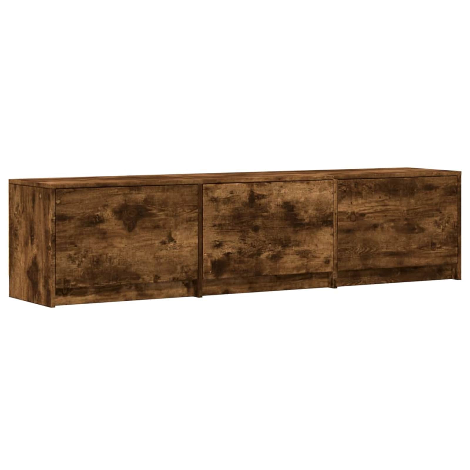 TV Cabinet with LED Smoked oak 165 x 34 x 40 cm
