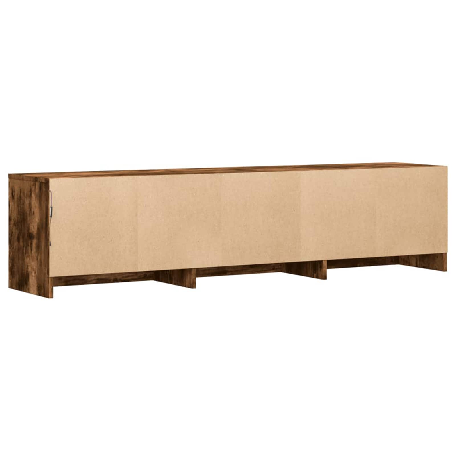 TV Cabinet with LED Smoked oak 165 x 34 x 40 cm