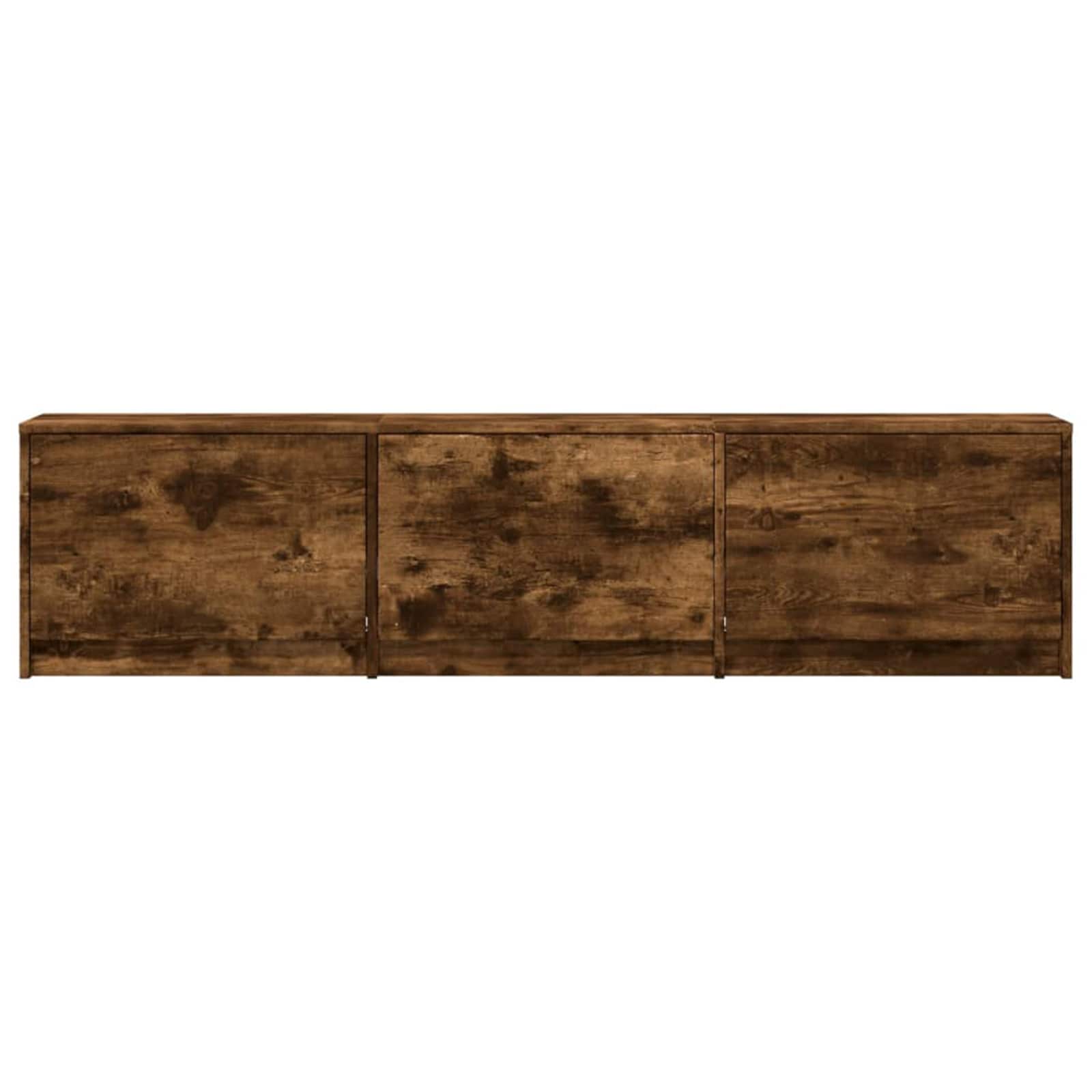 TV Cabinet with LED Smoked oak 165 x 34 x 40 cm