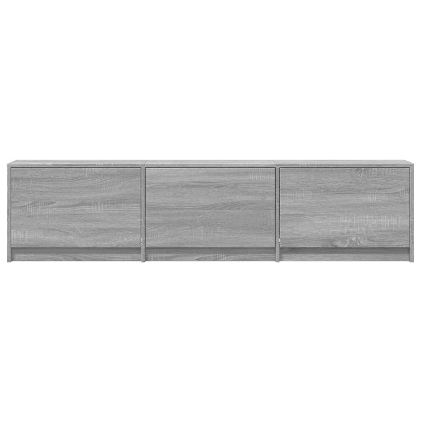 Televizoriaus spintelė su LED Pilkas Sonoma 165 x 34 x 40 cm
