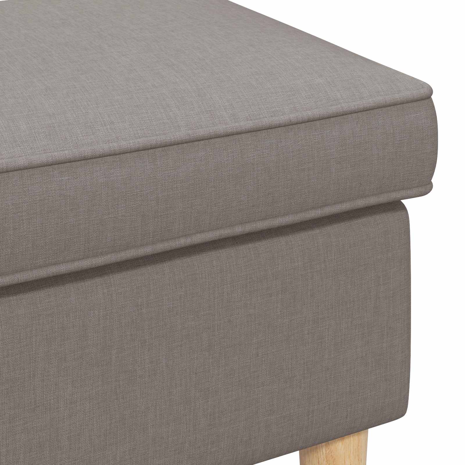 Pėdų staliukas Taupe 55 x 35 x 41 cm Poliesteris