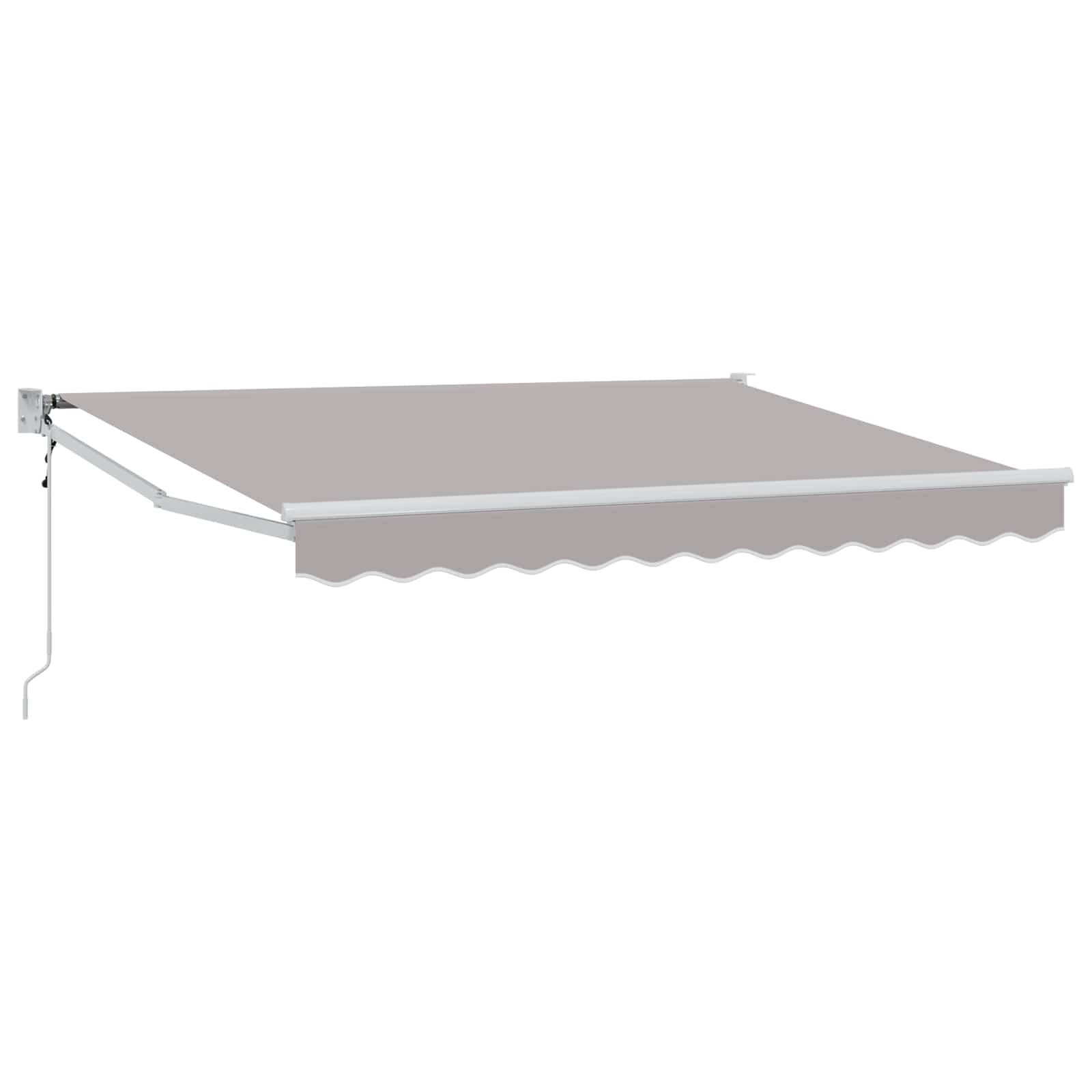 Elektriskā izvelkamā pergola gaiši pelēka 2,5 x 2 m