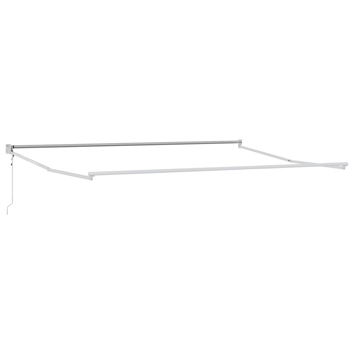 Electric Awning 4 x 2 m Geltoni ir balti dryžiai 100% Polyester
