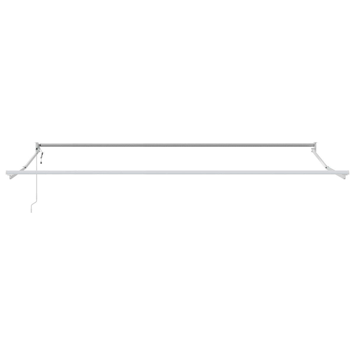 Electric Awning 4 x 2 m Geltoni ir balti dryžiai 100% Polyester