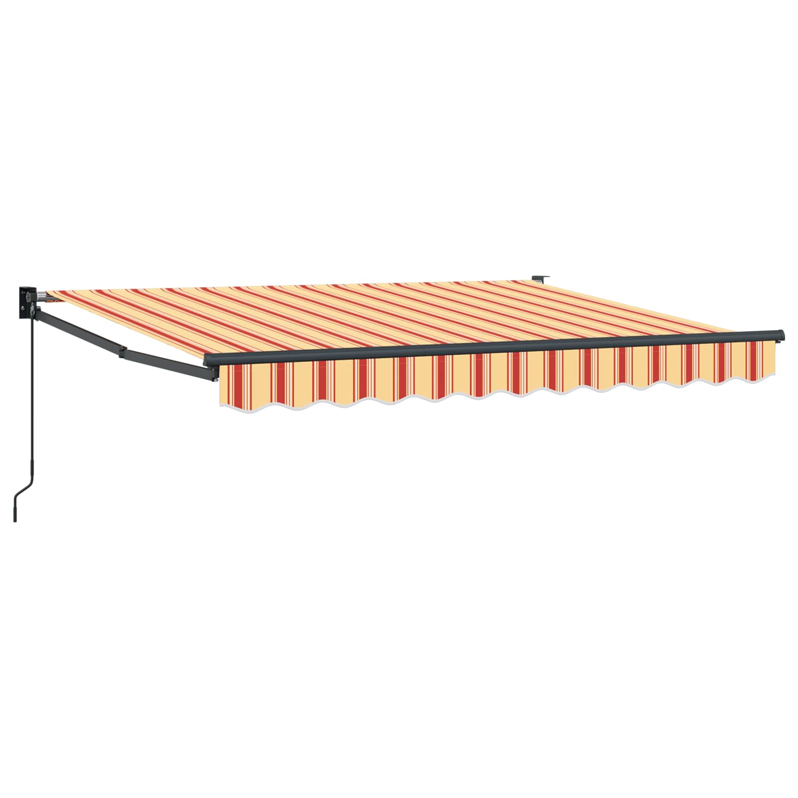 Ištraukiama markizė Geltona, oranžinė ir balta 3,5 x 2 m