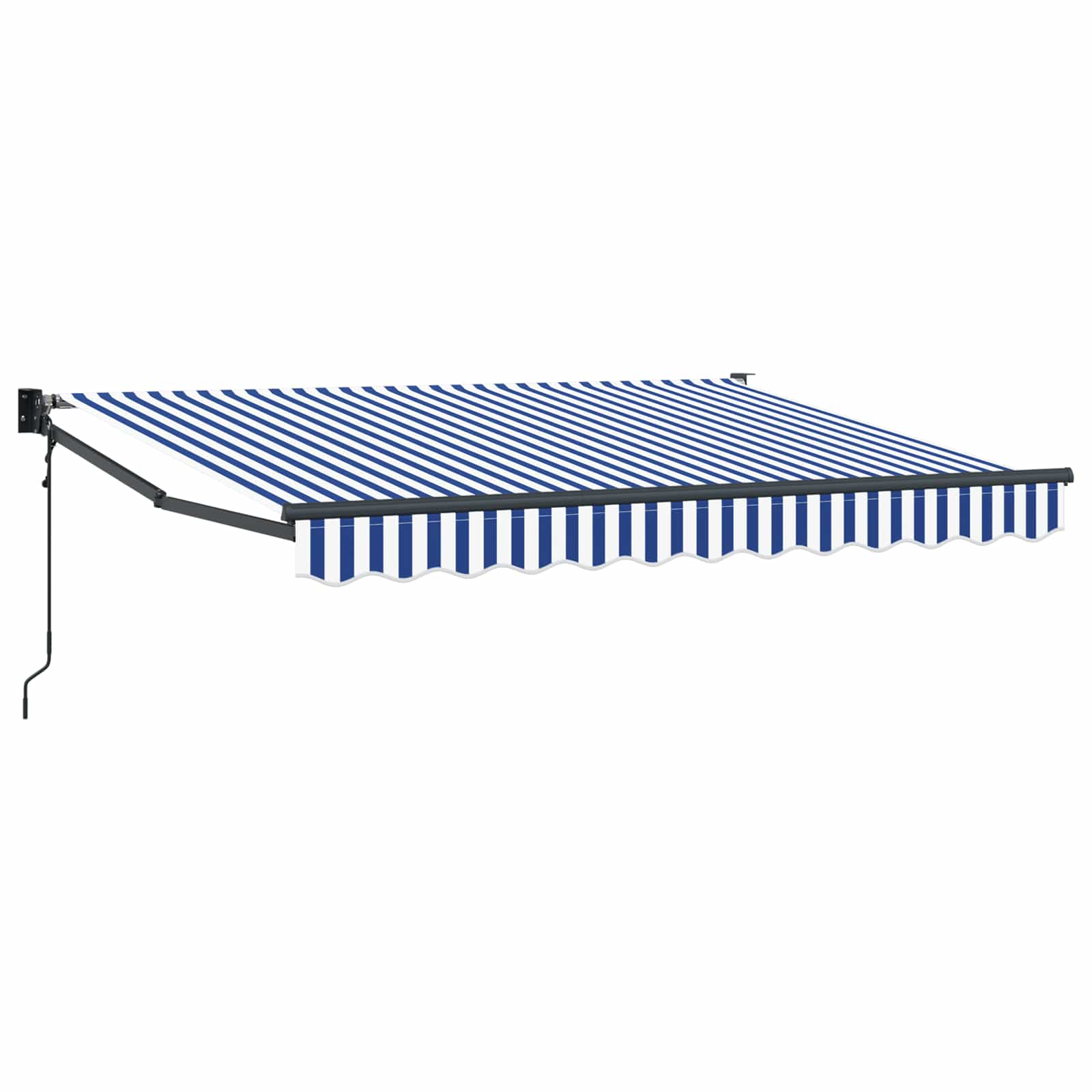 Elektriski izvelkams tents zils/balts 3x2 m