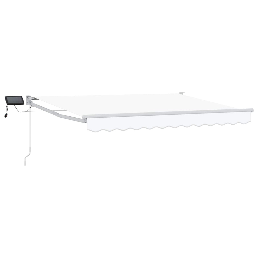 Rankinė ištraukiama markizė su LED Baltas 2,5 x 2 m