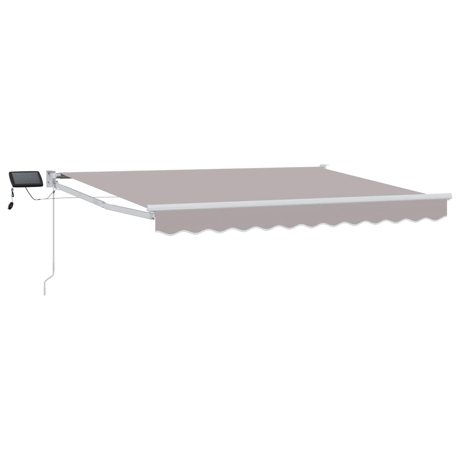 Manuāli izvelkamā nojume ar LED 2,5 x 2 m