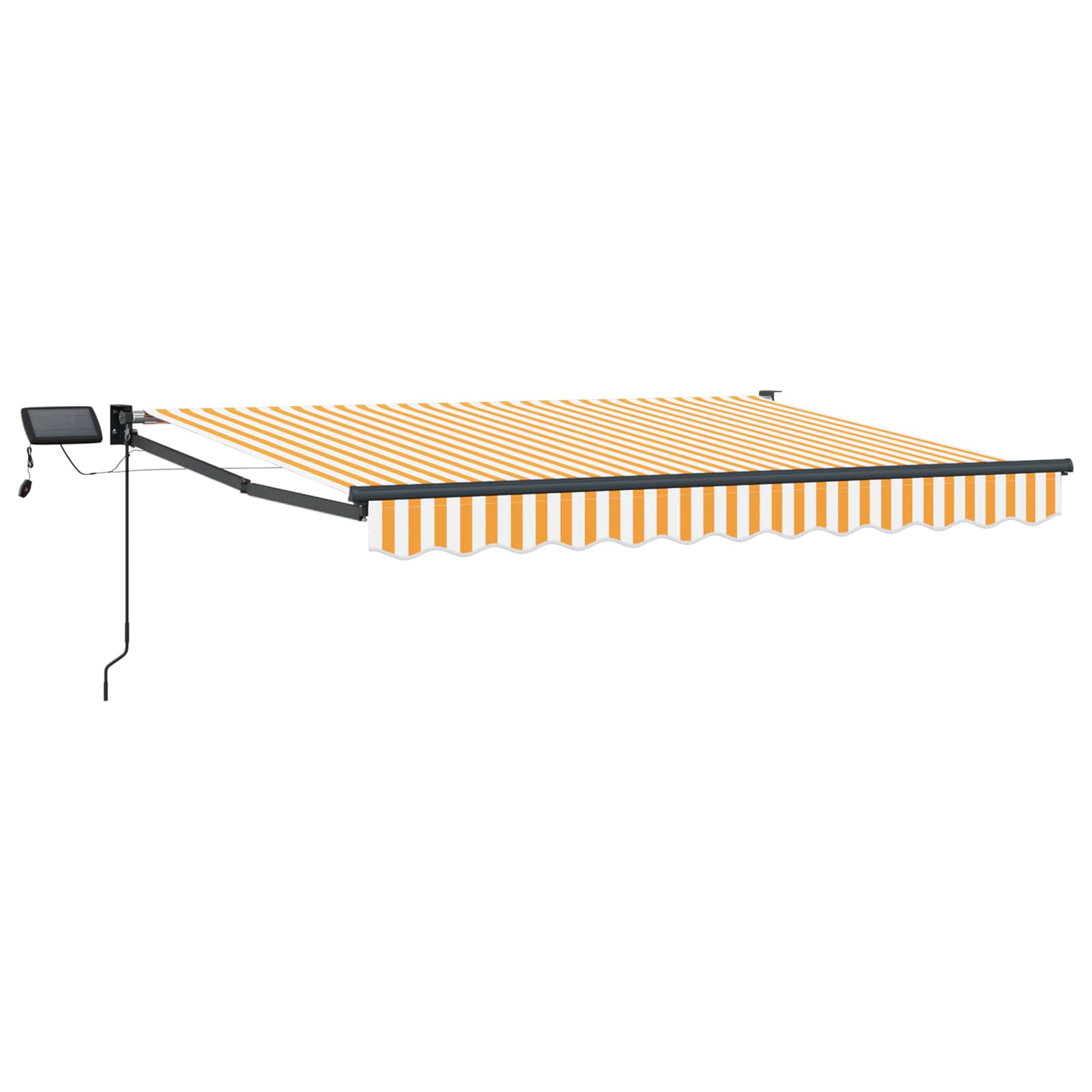 Manuālais izvelkamais marķīzs ar LED 3,5 x 2 m