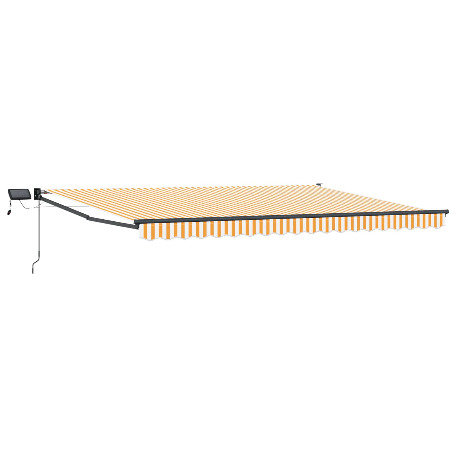 Manuāli izvelkama nojume ar LED apgaismojumu 4 x 2 m