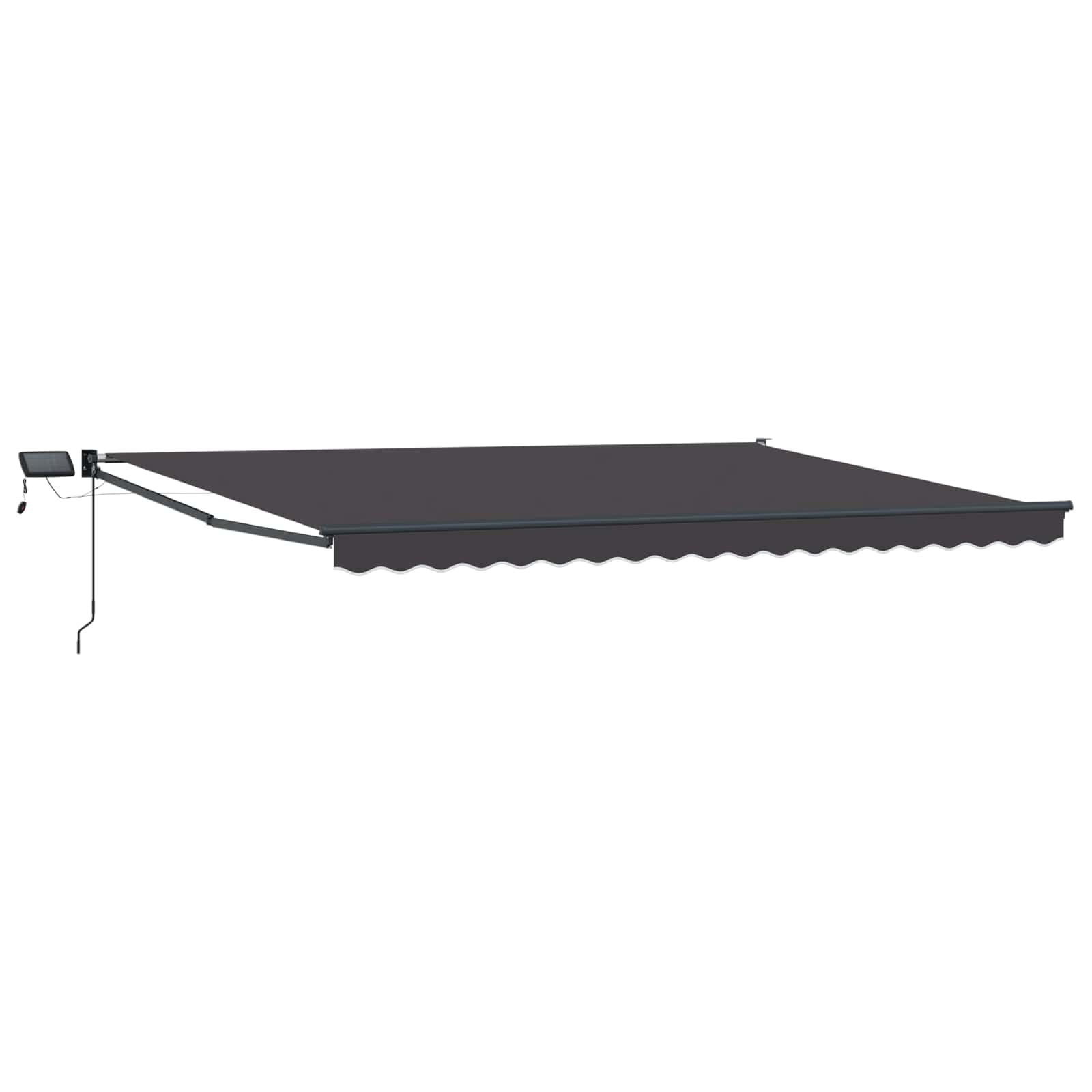 Rankinė ištraukiama markizė su LED Antracitas 5 x 3 m