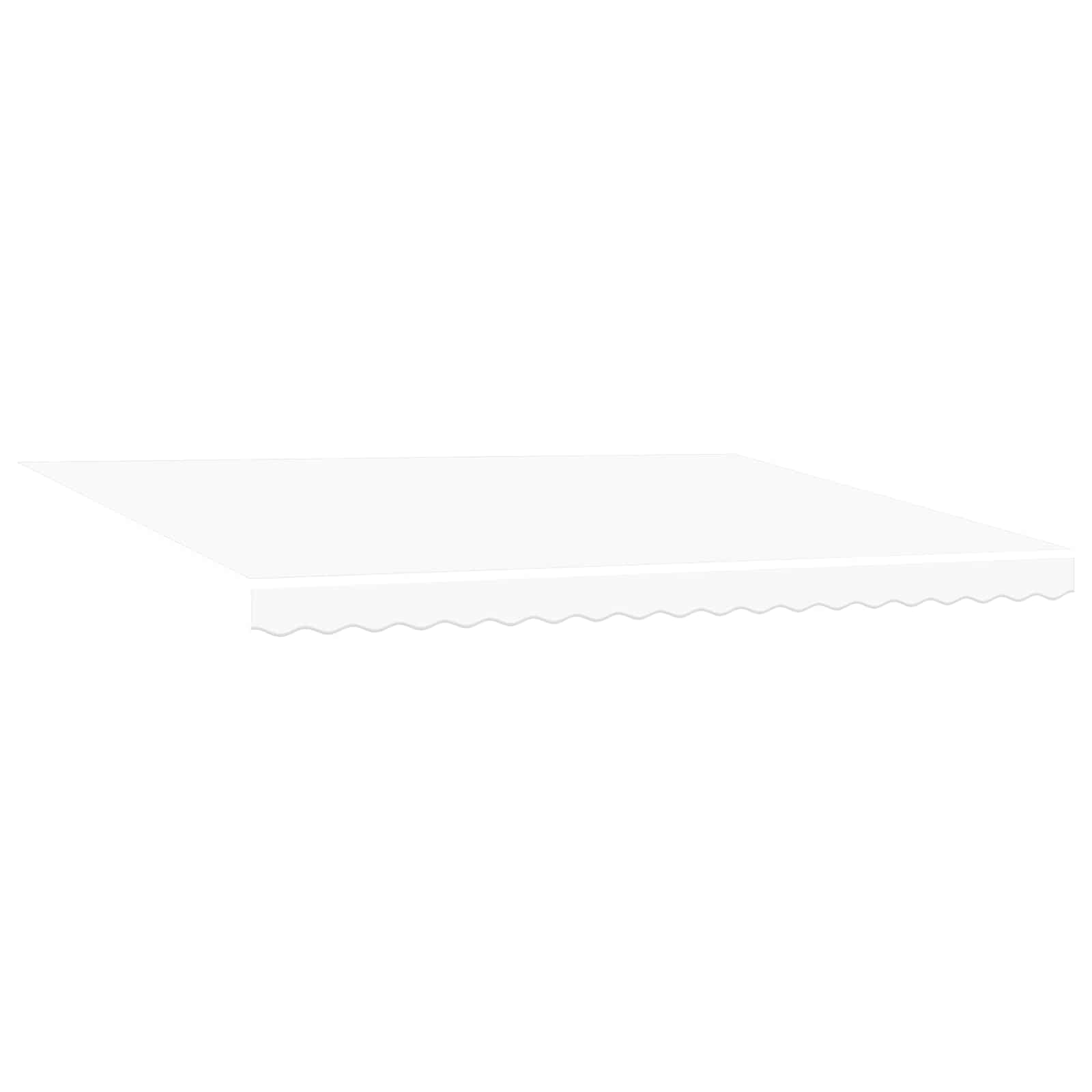 Rankinė ištraukiama markizė su LED Balta ir antracito 5 x 3 m