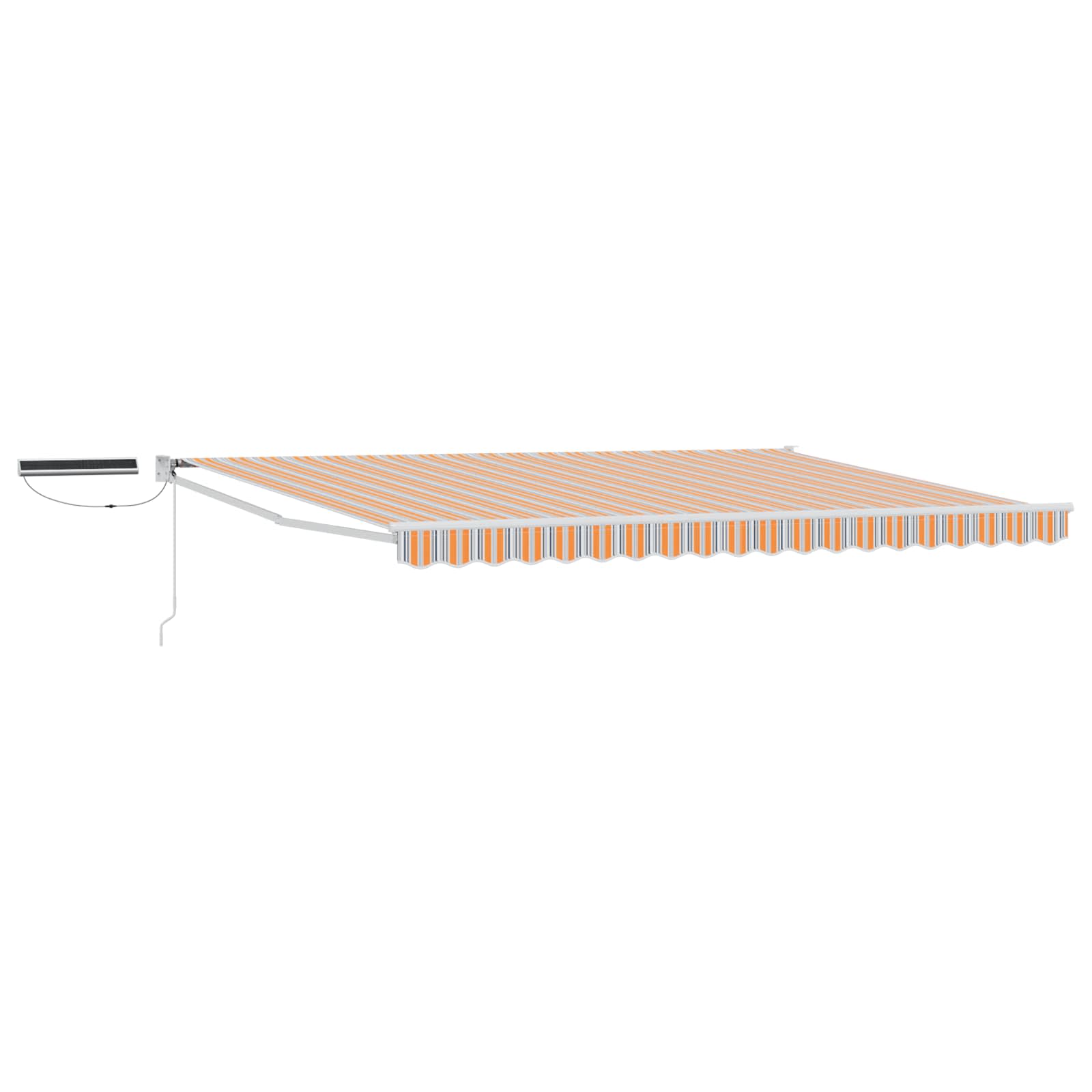 Elektrinė ištraukiama pavėsinė Pilka, Oranžinė, Balta 4,5 × 3 m