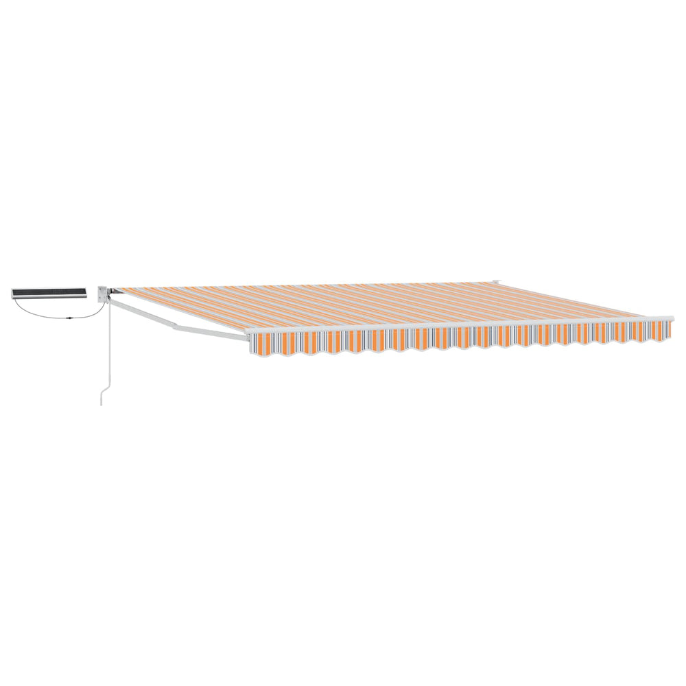 Elektrinė ištraukiama pavėsinė Pilka, Oranžinė, Balta 5 x 3 m