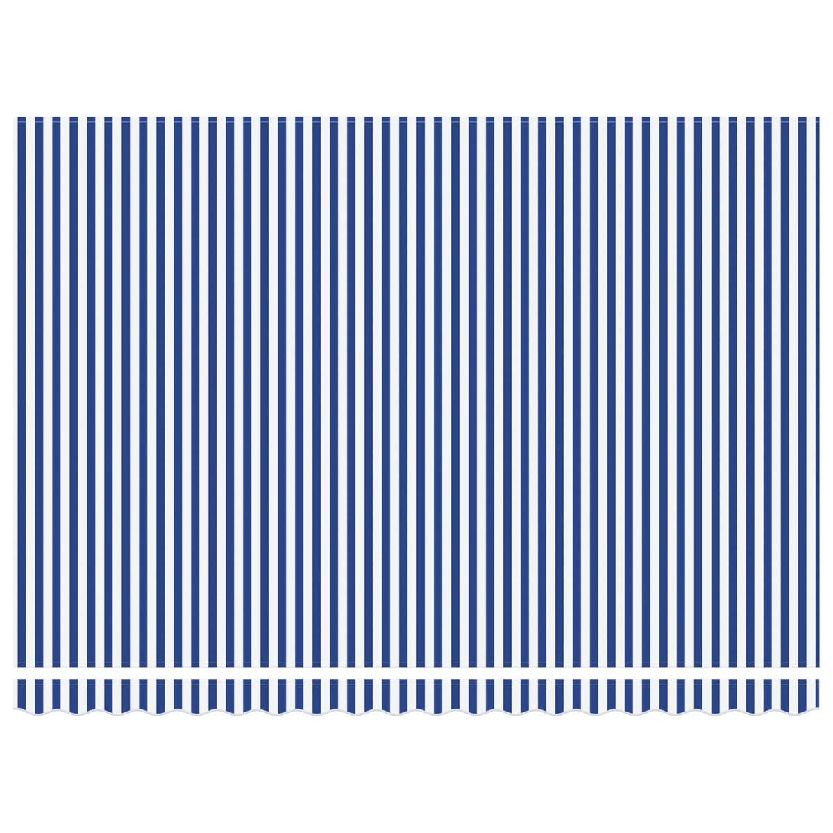 Ištraukiama markizė Mėlyna ir balta 400 × 300 cm Audinys ir aliuminis