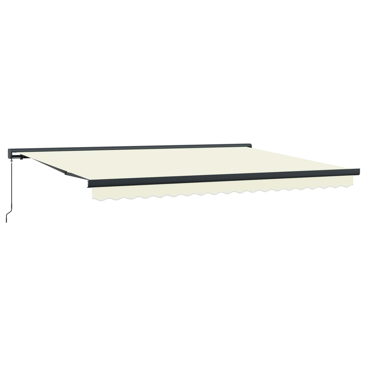 Ištraukiama markizė 400 × 300 cm Audinys ir aliuminis Kremas ir pilka
