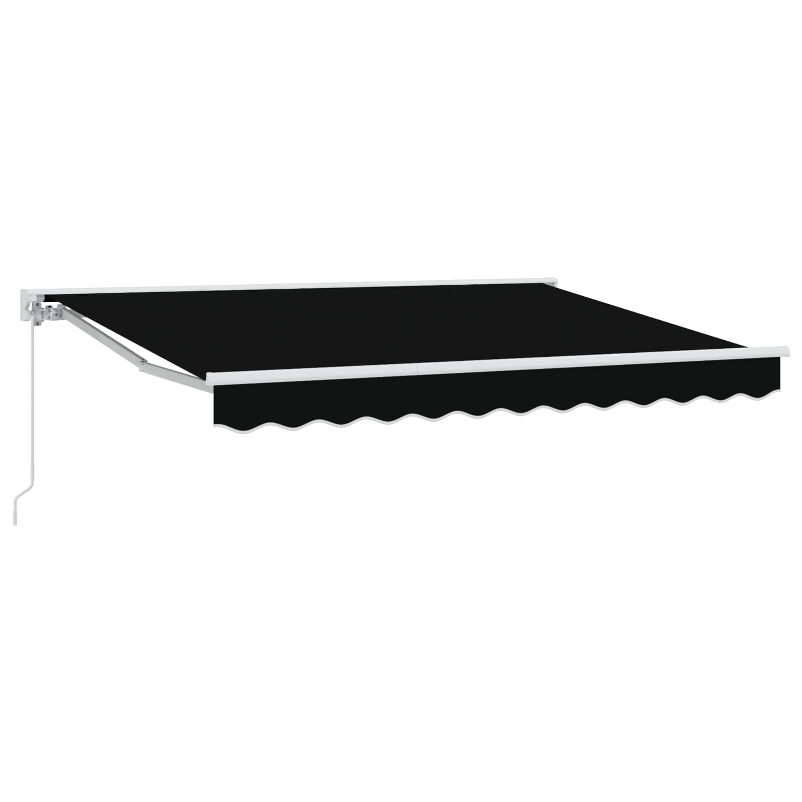 Salokāmā rokas markīze Melna 3 x 2,5 m