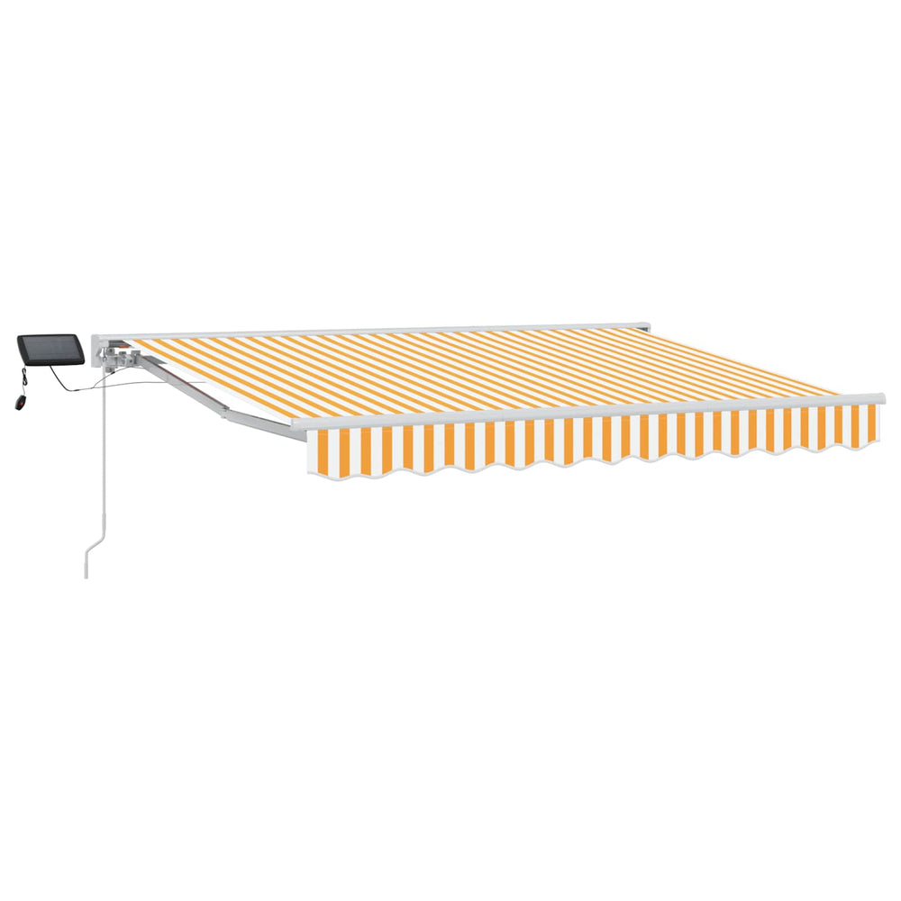 Rankinis markizės rėmas su LED Geltona ir balta 2,5 x 2 m
