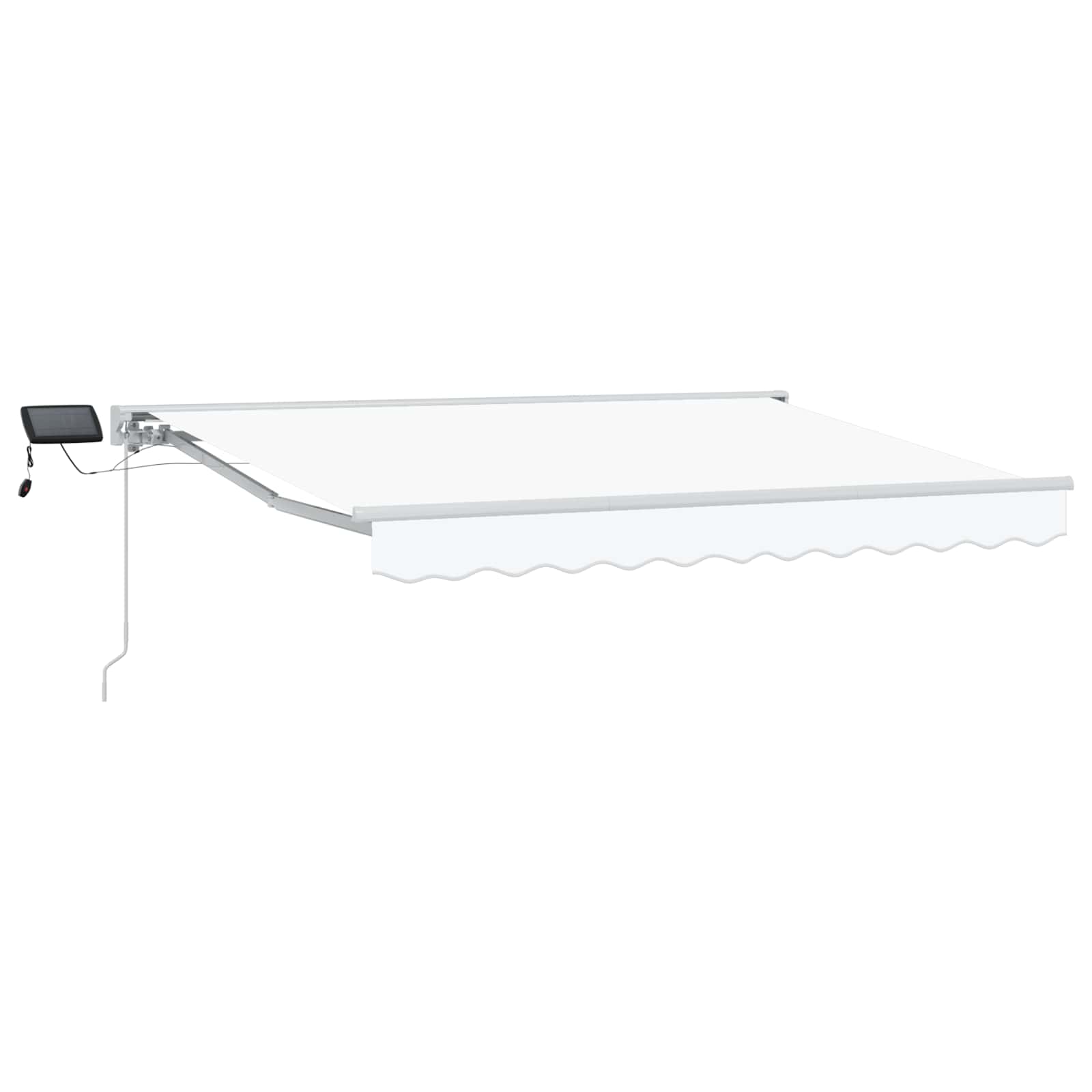 Rankinis markizės rėmas su LED Baltas 2,5 x 2 m