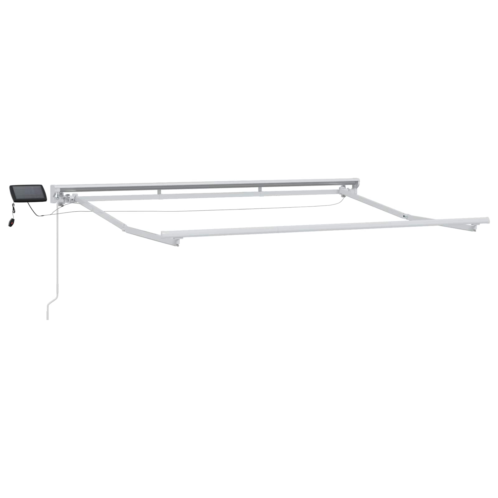 Rankinis markizės rėmas su LED Bežinė ir balta 3,5 x 2 m