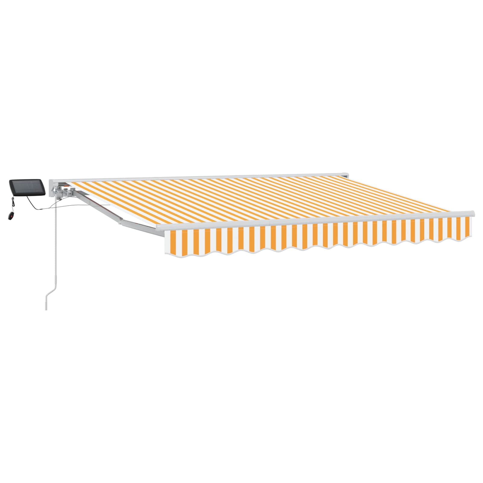 Rankinis markizės rėmas su LED Geltona ir balta 3,5 x 2,5 m