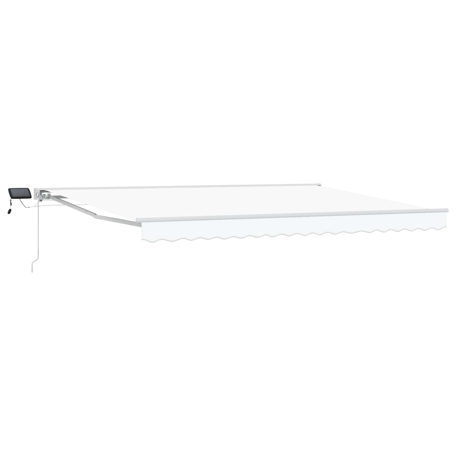 Roku darbināms marķīzes rāmis ar gaismas diodēm, balts, 5 x 3 m